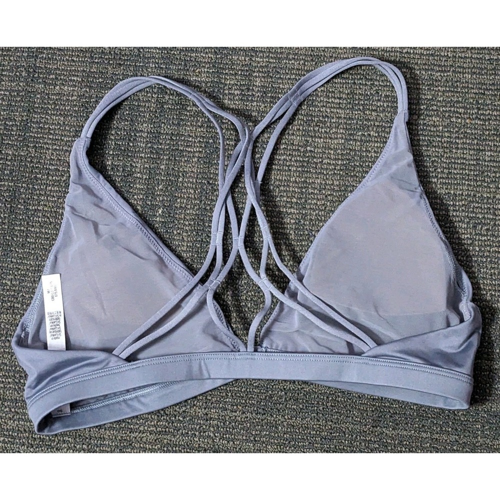 Victoria Sport Victoria's Secret Strappy Sports Bra Women's Medium Gray Padded - Picture 2 of 4